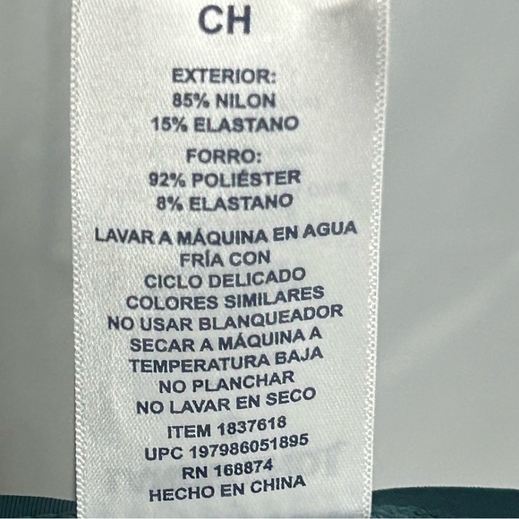 Lands’ End Green One Piece Swimsuit Ruched Tummy Control Size Small NWT - Picture 7 of 7